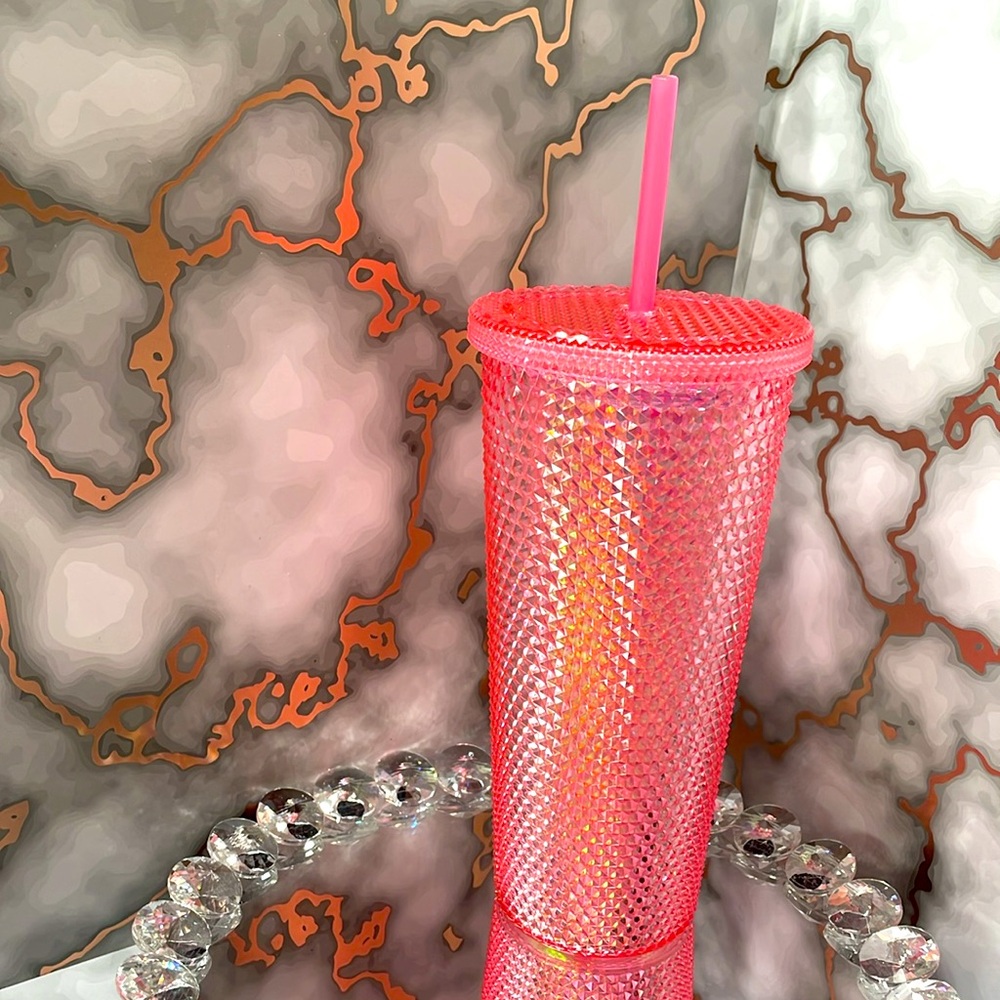 Pink 3pc Mama bundle with cosmetic bag, tumbler & keychain - Picture 5 of 5